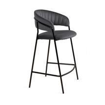 Стул полубарный Top concept Стул полубарный Келли, бархат серый 27 арт. 0000004790100000036177000001238