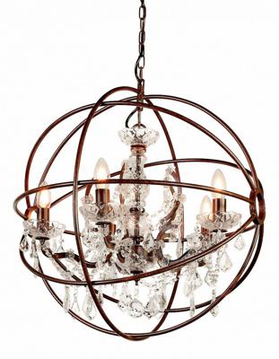 Светильник MAK interior Дизайнерские светильники Foucault's orb crystal D60 арт. WTL2124-6BK-CL