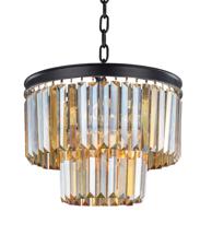 Светильник MAK interior Дизайнерские светильники Odeon 2 rings amber арт. WTL1943-4BK-GR-AM
