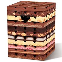 Табурет Remember Табурет картонный chocolate, 32,5х32,5х44 см арт. PH53