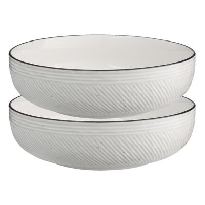 Тарелка ЯЯЯ Набор глубоких тарелок contour, 800 мл, 2 шт. арт. LJ_RI_PL18