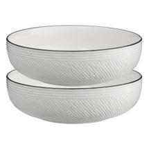 Тарелка ЯЯЯ Набор глубоких тарелок contour, 800 мл, 2 шт. арт. LJ_RI_PL18