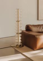 Торшер Aromas del Campo Торшер Vitree золотой металл/ прозрачный плафон арт. 434537