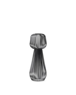 Торшер La Forma (ех Julia Grup) Уличный торшер Reiba из металла черного цвета на солнечной батарее арт. 262047