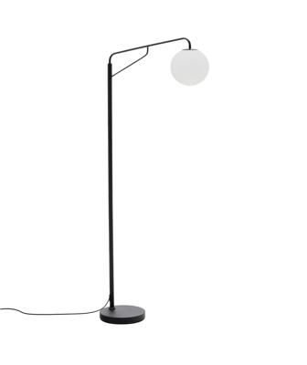 Торшер La Forma (ех Julia Grup) Торшер Eilo из черной стали с плафоном из матового стекла арт. 425209