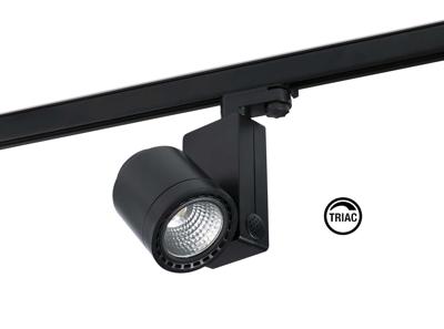 Трековая система Faro Трековый светильник mini Cylinder черный LED HE 27W 3000K 56є TRIAC арт. 132768