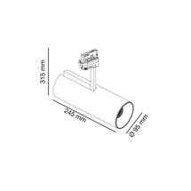 Трековая система Faro Трековый светильник Fuga LARGE белый LED PEARL WHITE 41,5W 3100K 60є 011304001 арт. 160689