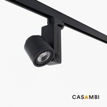 Трековая система Faro Трековый светильник nano Cylinder черный LED 14,5W 3000K 56є CASAMBI арт. 132905
