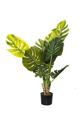 Цветок Garda Decor 29BJ-924-10 Монстера искусственная в горшке h100см арт. 29BJ-924-10