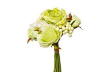 Цветок Garda Decor 9F28018-4673 Букет розы-пионы бело-зеленый 30см (24) арт. 9F28018-4673