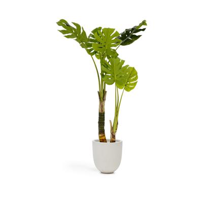 Цветок La Forma (ех Julia Grup) Flower Искусственная монстера в горшке из цемента 130 см арт. 081740