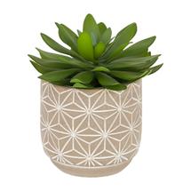 Цветок La Forma (ех Julia Grup) Flower Искусственный кактус в цементном горшке 23.7 см арт. 081756