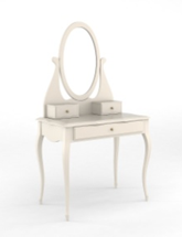 Туалетный столик ZiP-mebel Туалетный стол Малонн Арри с секретером и зеркалом Белый арт. Q207254A00