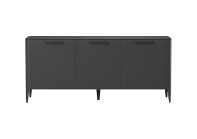 Тумба Ellipsefurniture Тумба Type oak 3 двери ширина 160 см (черный) арт. TY010208200101