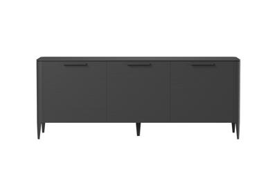 Тумба Ellipsefurniture Тумба Type oak 3 двери ширина 180 см (черный) арт. TY010208210101