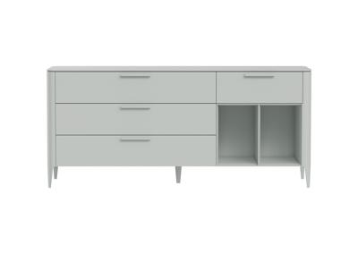 Тумба Ellipsefurniture Тумба Type 4 ящика 2 полки ширина 180 см (светло-серый) арт. TY010302240101