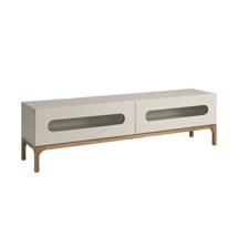 Тумба под ТВ Angel Cerda Тумба под ТВ 3242/CP2205TV2 из серого и орехового дерева с внутренней подсветкой арт. 172830