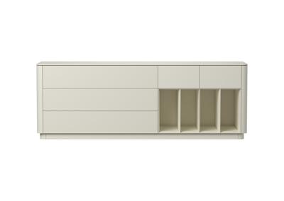 Тумба под ТВ Ellipsefurniture Тумба Tammi 5 ящиков 4 полки ширина 200 см (молочный) арт. TM010203240101