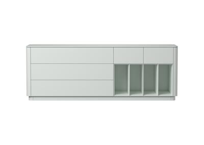 Тумба под ТВ Ellipsefurniture Тумба Tammi 5 ящиков 4 полки ширина 200 см (светло-серый) арт. TM010204240101