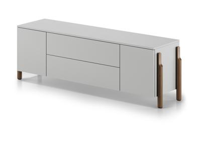 Тумба под ТВ Ellipsefurniture Тумба Basic 2 двери 2 ящика ширина 170 см (светло-серый) арт. BS01480209936