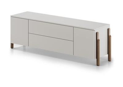 Тумба под ТВ Ellipsefurniture Тумба Basic 2 двери 2 ящика ширина 170 см (дымка) арт. BS01480213536