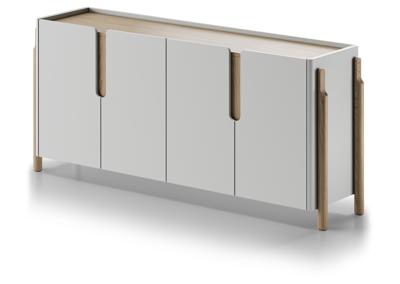 Тумба под ТВ Ellipsefurniture Комод Basic 4 двери ширина 180 см (светло-серый) арт. BS01260209922