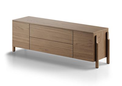 Тумба под ТВ Ellipsefurniture Тумба Basic 2 двери 2 ящика ширина 170 см (натуральный дуб) арт. BS01481514136