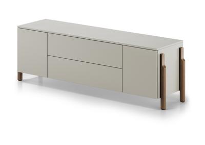 Тумба под ТВ Ellipsefurniture Тумба Basic 2 двери 2 ящика ширина 170 см (серо-бежевый) арт. BS01480213736