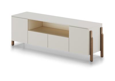 Тумба под ТВ Ellipsefurniture Тумба Basic под ТВ с нишей ширина 170 см (молочный) арт. BS01500200236