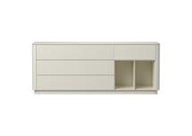 Тумба под ТВ Ellipsefurniture Тумба Tammi 4 ящика 2 полки ширина 180 см (молочный) арт. TM010203090101