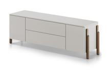 Тумба под ТВ Ellipsefurniture Тумба Basic 2 двери 2 ящика ширина 170 см (дымка) арт. BS01480213536