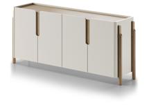 Тумба под ТВ Ellipsefurniture Комод Basic 4 двери ширина 180 см (молочный) арт. BS01260200222