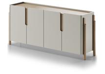 Тумба под ТВ Ellipsefurniture Комод Basic 4 двери ширина 180 см (серо-бежевый) арт. BS01260210022