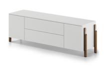 Тумба под ТВ Ellipsefurniture Тумба Basic 2 двери 2 ящика ширина 170 см (белый) арт. BS01480200136