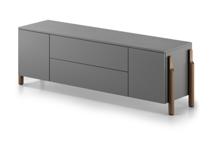 Тумба под ТВ Ellipsefurniture Тумба Basic 2 двери 2 ящика ширина 170 см (серый) арт. BS01480200536