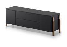 Тумба под ТВ Ellipsefurniture Тумба Basic 2 двери 2 ящика ширина 170 см (черный) арт. BS01480210236