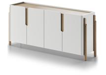 Тумба под ТВ Ellipsefurniture Комод Basic 4 двери ширина 180 см (белый) арт. BS01260200122