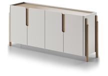 Тумба под ТВ Ellipsefurniture Комод Basic 4 двери ширина 180 см (дымка) арт. BS01260213522