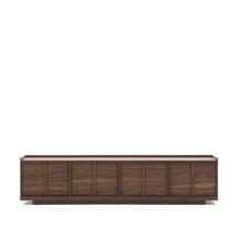 Тумба под ТВ La Forma (ех Julia Grup) Onix Подставка под телевизор с ореховым шпоном в темной отделке, 200 x 45 см арт. 205358