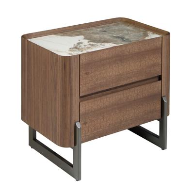 Тумбочка Angel Cerda Прикроватная тумбочка 7152/437-U из ореха и керамики арт. 179143