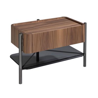 Тумбочка Angel Cerda Прикроватная тумбочка 7138/MB2201NS из шпона ореха арт. 157602