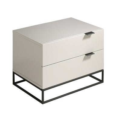 Тумбочка Angel Cerda Прикроватная тумбочка Estetico CP1406-H /7004 лак RAL7035 жемчужно-серая арт. 033220
