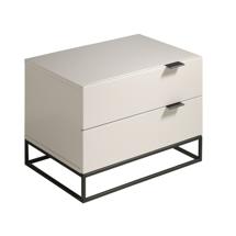 Тумбочка Angel Cerda Прикроватная тумбочка Estetico CP1406-H /7004 лак RAL7035 жемчужно-серая арт. 033220