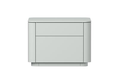 Тумбочка Ellipsefurniture Тумба прикроватная Tammi 2 ящика ширина 50 см (светло-серый) арт. TM010204150101