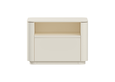 Тумбочка Ellipsefurniture Тумба прикроватная Tammi 1 полка 1 ящик ширина 50 см (молочный) арт. TM010203260101