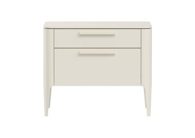 Тумбочка Ellipsefurniture Тумба прикроватная Type 2 ящика ширина 60 см (молочный) арт. TY010305330101