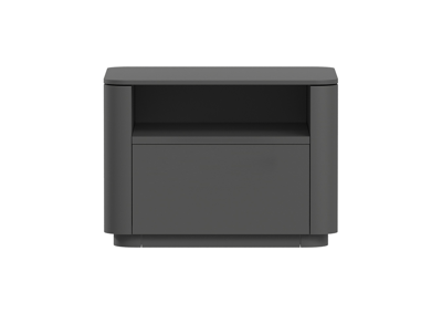 Тумбочка Ellipsefurniture Тумба прикроватная Tammi 1 полка 1 ящик ширина 50 см (черный) арт. TM010206260101