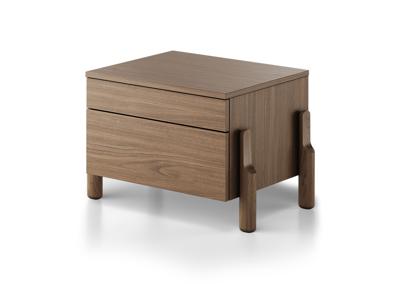 Тумбочка Ellipsefurniture Тумба прикроватная Basic 2 ящика ширина 60 см (натуральный дуб) арт. BS01261514122