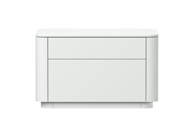 Тумбочка Ellipsefurniture Тумба прикроватная Tammi 2 ящика ширина 60 см (белый) арт. TM010201160101