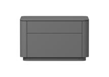 Тумбочка Ellipsefurniture Тумба прикроватная Tammi 2 ящика ширина 60 см (серый) арт. TM010205160101